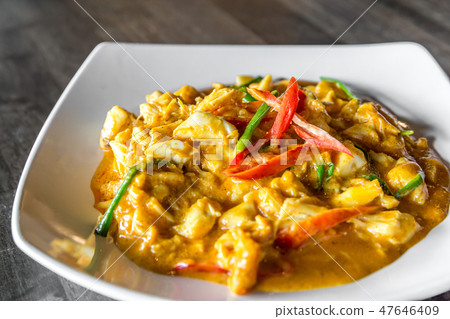 Crab meat curry Crab meat curry 47646409