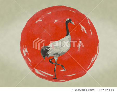 Japan traditional sumi-e painting. Watercolor and ink illustration in style sumi-e, u-sin. Fuji Japan traditional sumi-e painting. Watercolor and ink illustration in style sumi-e, u-sin. Fuji 47646445