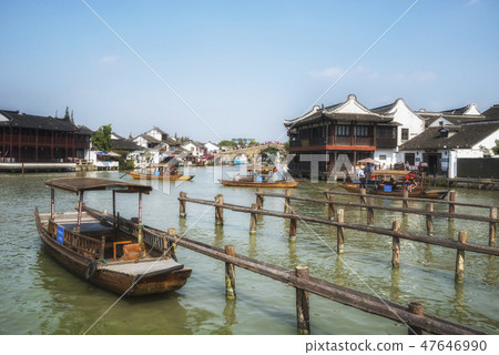View of the Channels of  Zhujiajiao 47646990