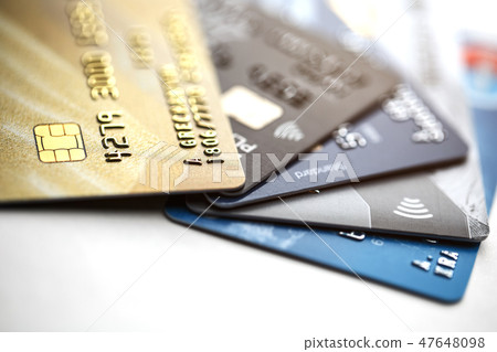 Credit card payment with close up shot isolated on Credit card payment with close up shot isolated on 47648098