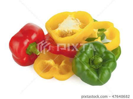 pepper on white background pepper on white background 47648682