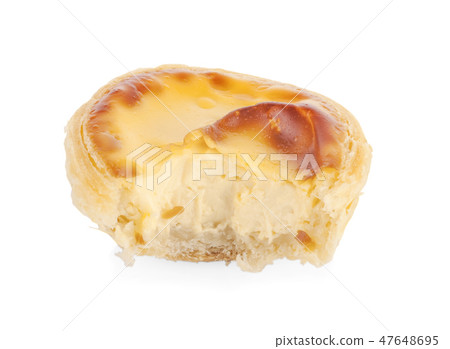 Egg Tarts isolated on white background 47648695