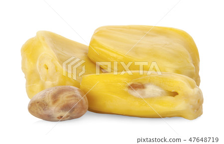 Ripe Jackfruit isolated on white background Ripe Jackfruit isolated on white background 47648719