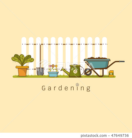 Concept of gardening Vector illustration 47649736