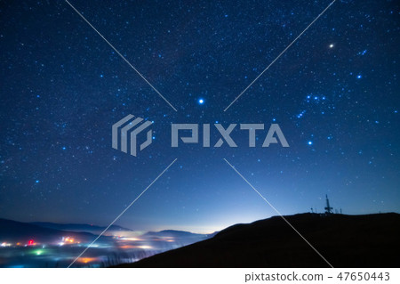 Aso Daikanbo [Orion]的星空和夜景 47650443