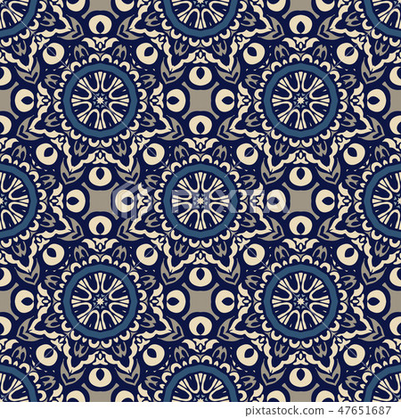 Seamless vector pattern tile classic geometric - Stock Illustration ...
