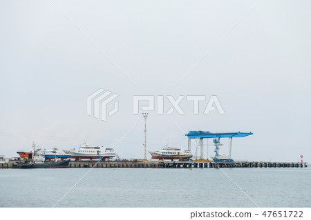 Sea port in Russia with a sea view 47651722