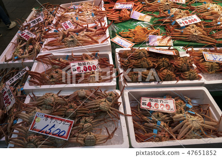 Omi-cho Market Snow crab China's bustle 47651852
