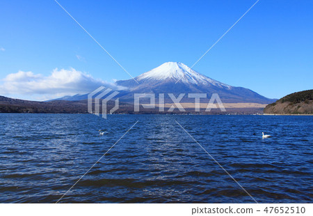山中湖和富士山 47652510