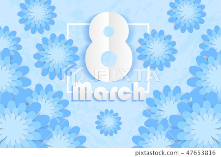 happy womans day with flower 47653816