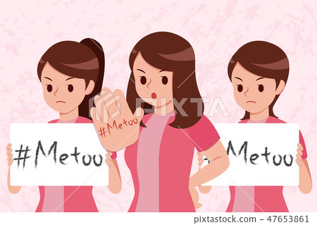 Me too on women hand 47653861