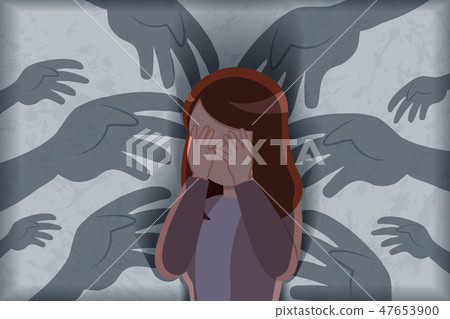 harassment and bullying concept 47653900