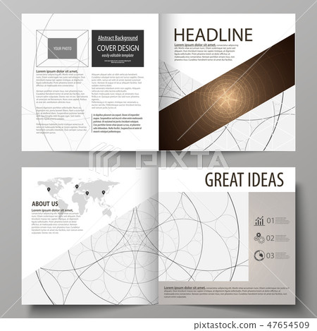 Business templates for square design bi fold brochure, magazine, flyer, booklet. Leaflet cover Business templates for square design bi fold brochure, magazine, flyer, booklet. Leaflet cover 47654509