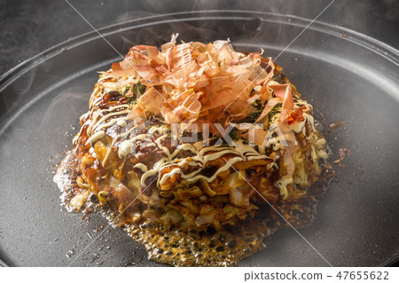 Okonomiyaki Japanese Traditional Pizza Okonomiyaki Okonomiyaki Japanese Traditional Pizza Okonomiyaki 47655622