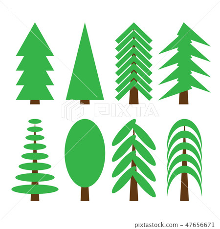 Collection of different trees 47656671
