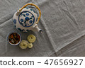 Upper view shot of herbal tea.  47656927