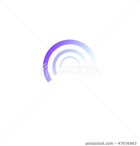 Sonar search icon. Loading system. Vector illustration. Radar abstract icon symbol vector 47656963