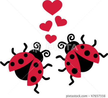 Two Ladybugs in love 47657338