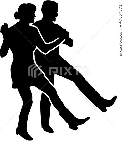 Line dancing couple Line dancing couple 47657571