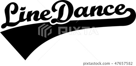 Line dance word retro Line dance word retro 47657582