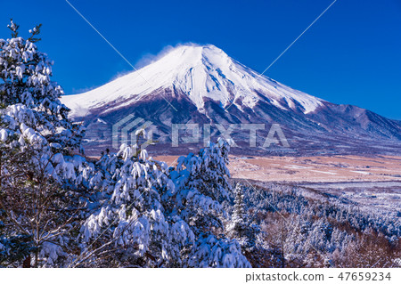 (山梨縣)從白雪皚皚的第20次通過富士山 (山梨縣)從白雪皚皚的第20次通過富士山 47659234