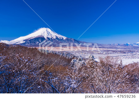 (山梨縣)從白雪皚皚的第20次通過富士山 (山梨縣)從白雪皚皚的第20次通過富士山 47659236