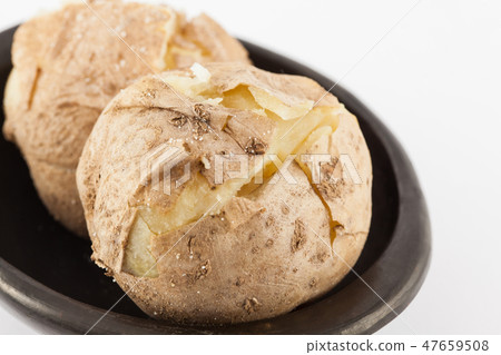 Colombian cooked potatoes called papas saladas 47659508