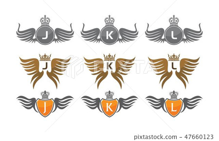 Wing Crown Design Template Set 47660123