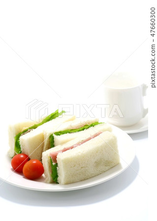 Sandwich White Background Sandwich White Background 47660300