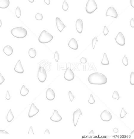 Water drops seamless background - Stock Illustration [47660863] - PIXTA
