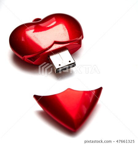 Red Heart shape love flash drive Red Heart shape love flash drive 47661325
