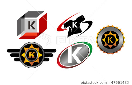 Logotype V Modern Template Set 47661483