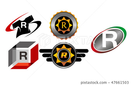 Logotype V Modern Template Set 47661503