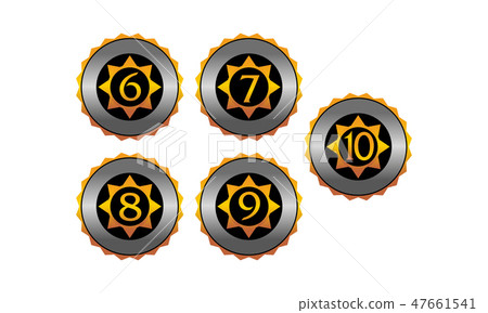 Medal Military Template Set Medal Military Template Set 47661541