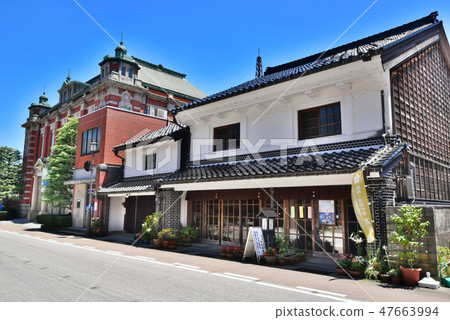 Town of Takaoka city mountain town 47663994