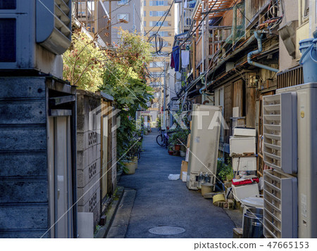 Back street of downtown Back street of downtown 47665153