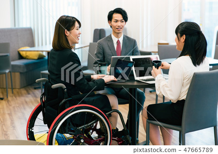 Japan Universal Manner Association supervised material handicapped wheelchair business 47665789