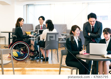 Japan Universal Manner Association supervised material handicapped wheelchair business 47665795
