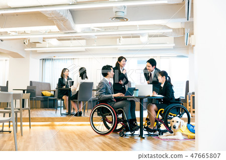 Japan Universal Manner Association supervised material handicapped wheelchair business 47665807