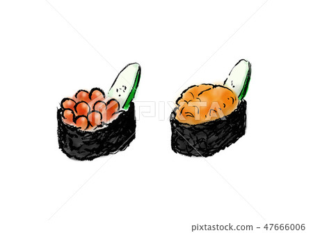 Sushi Ikura Uni How much is Unicorn warship roll hand-painted handwriting Sushi Ikura Uni How much is Unicorn warship roll hand-painted handwriting 47666006