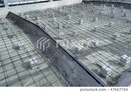 Reinforcing works on the floor of bridge e Reinforcing works on the floor of bridge e 47667784