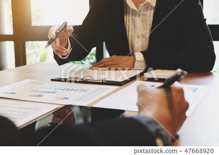 Business ceo executives meeting working with new project.discuss 47668920