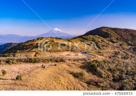 (Shizuoka Prefecture) Mt. Fuji, Asahi from the Takumiyama Plateau (Shizuoka Prefecture) Mt. Fuji, Asahi from the Takumiyama Plateau 47668935