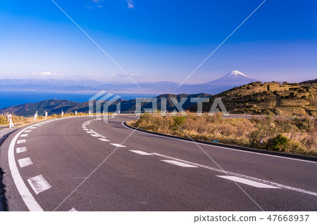 (Shizuoka Prefecture) Mt. Fuji, Asahi from the Takumiyama Plateau (Shizuoka Prefecture) Mt. Fuji, Asahi from the Takumiyama Plateau 47668937