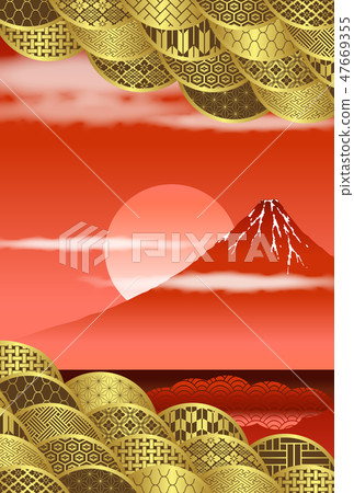 Japanese Pattern Background New Year's background 47669355