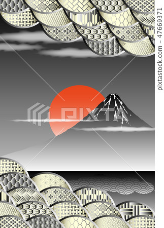 日本樣式背景新年的背景 47669371