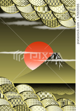 Japanese Pattern Background New Year's background 47669466