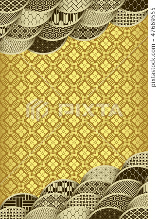 Japanese Pattern Background New Year's background 47669555