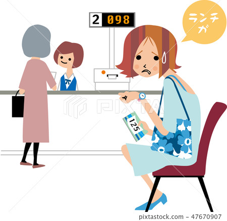 Crowded banks 47670907