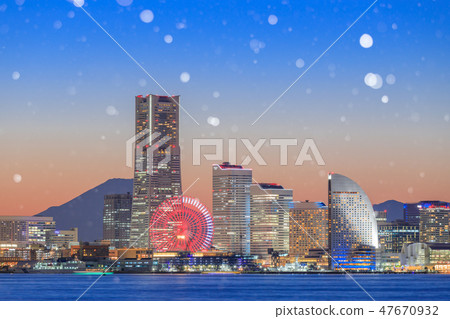 [複合]富士山_港區未來夜景 47670932